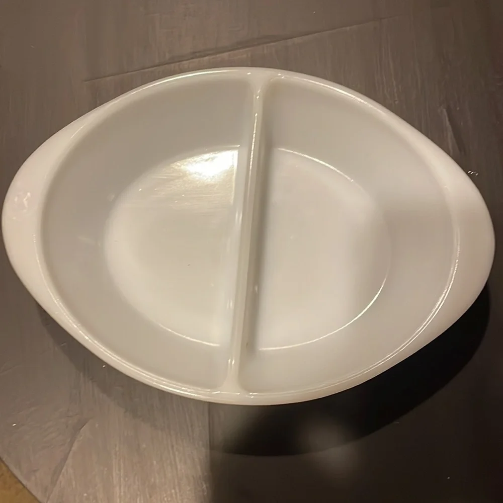 Glasbake vintage divided